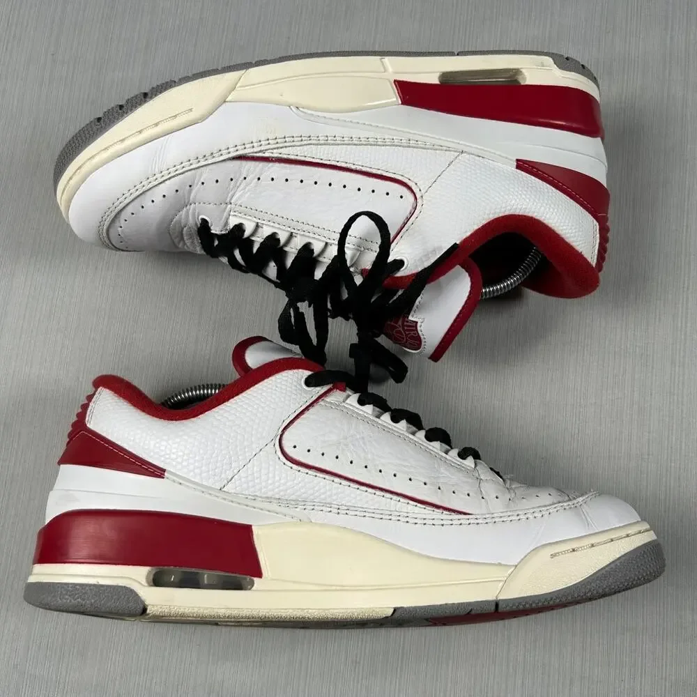 Vintage Air Jordan 2 Retro Low Python White Fire Red Men FD0383-161 US 10.5